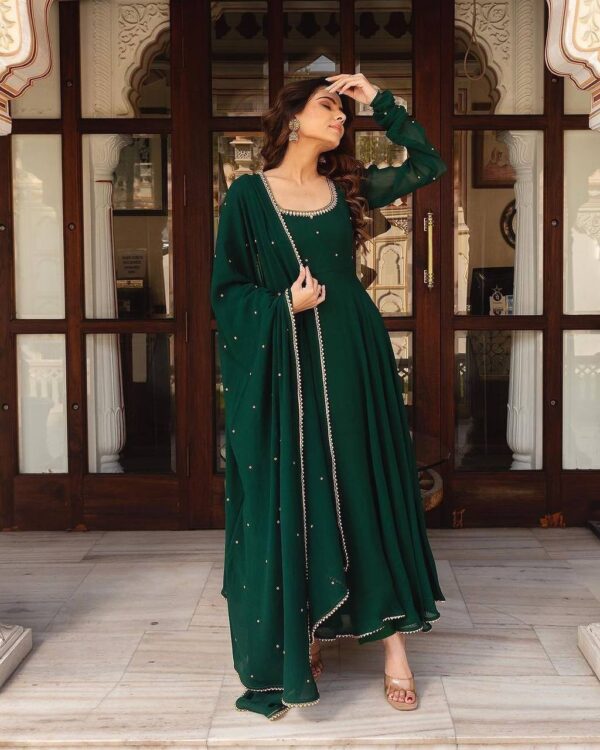 Gown with Dupatta - Image 3