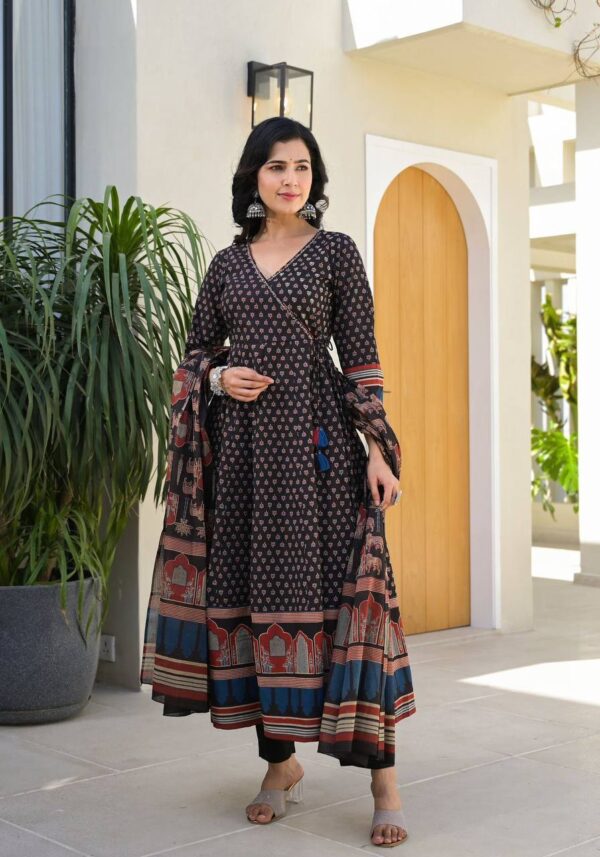 Cotton Gown dupatta Set - Image 7