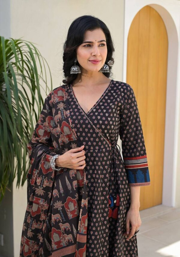 Cotton Gown dupatta Set - Image 6