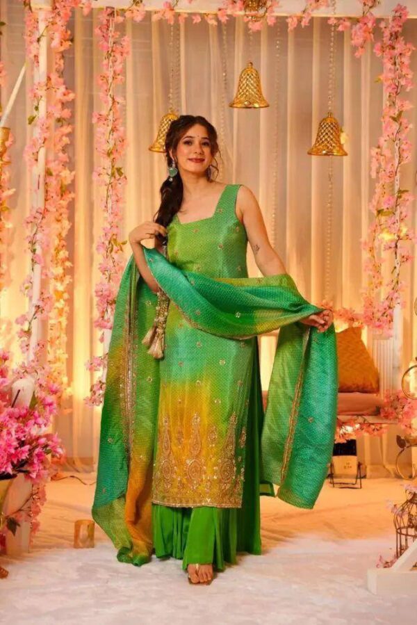 Sharara Set / Plazzo set Punjabi Vibes wedding Wear - Image 6