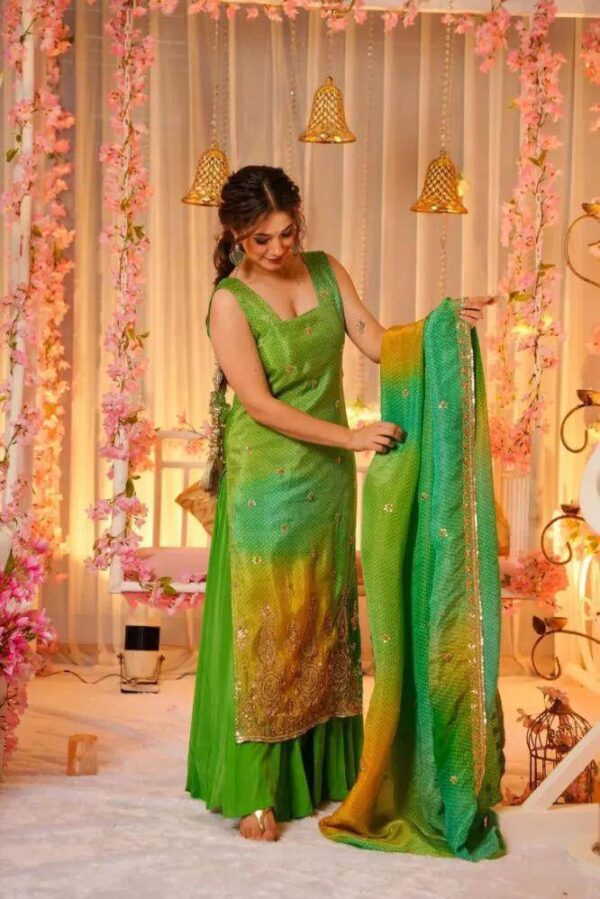 Sharara Set / Plazzo set Punjabi Vibes wedding Wear - Image 9
