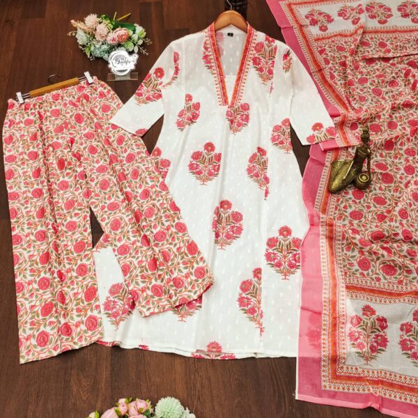 Summer special dupatta plazzo set - Image 4