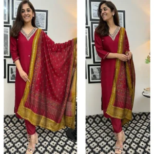 maroon three peace dupatta set wedding collection
