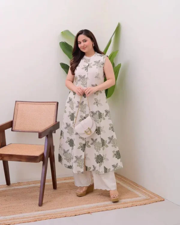 Cotton kurti set collection in maroon, ivory green, and soft yellow shades