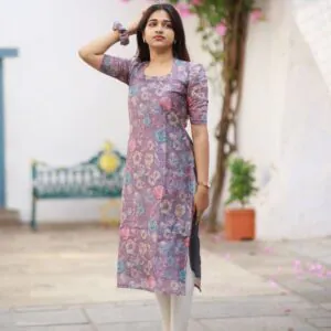 GRAPHITE BEAUTY" Kurti...along with FREE 💃🏻matching scrunchy🤩*
